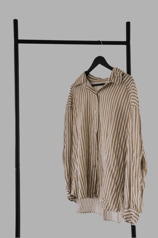 Seaside Stripes Bluse | Musselin Bluse mit Streifen für den Sommer