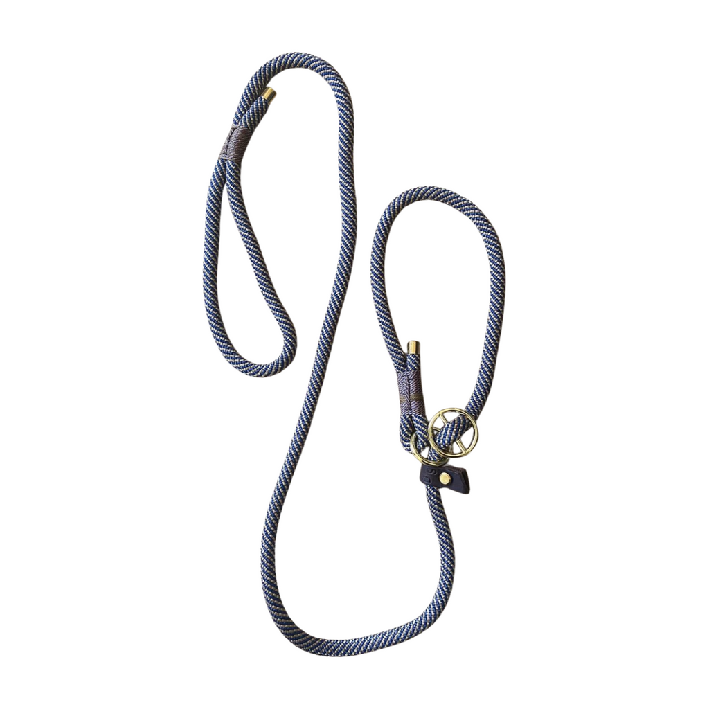 dogandsea Admiralsleine, maritime Retrieverleine in Blau